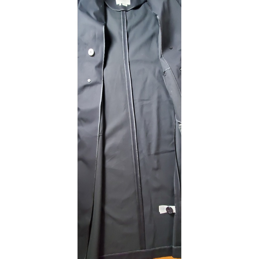 Kate Spade New York Madison Ave XXS Black Embroidered Pink Floral‎ Trench Coat - Picture 15 of 15